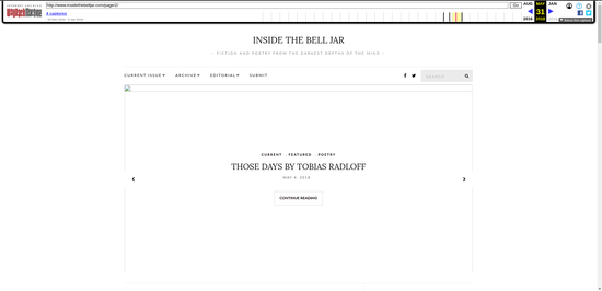 Screenshot der im Internet Archive gespeicherten Webseite mit dem Titel meines Gedichts